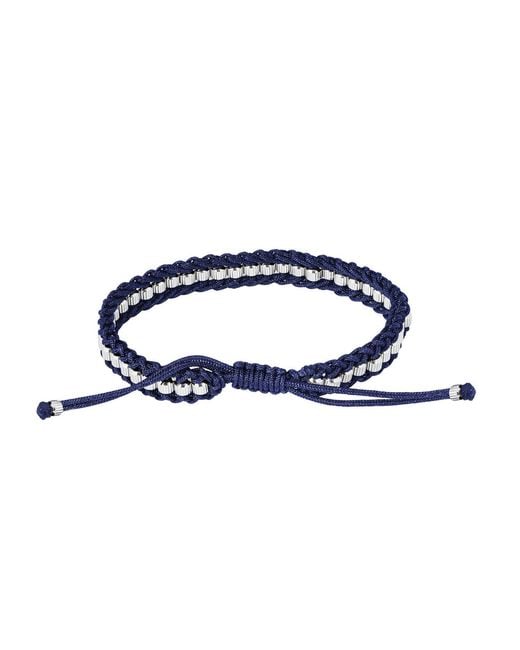 Tateossian Blue Thompson Friendship Bracelet for men