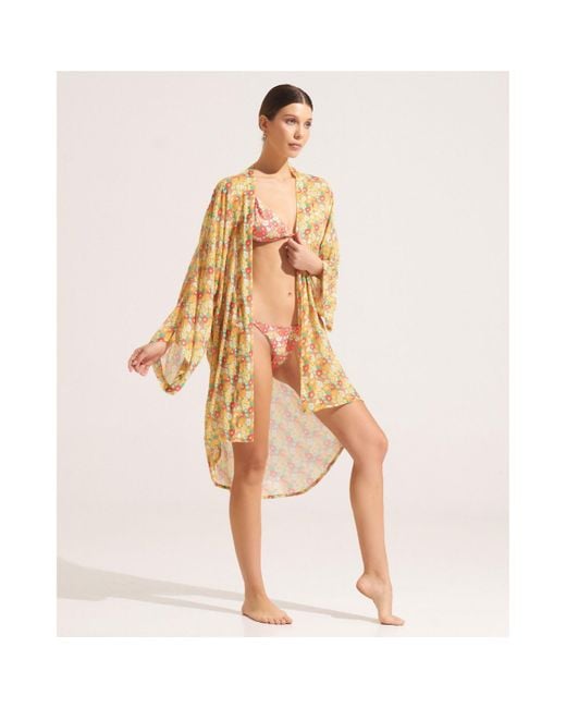 Morrato Bali Natural Nina Kimono Hibicus Fern