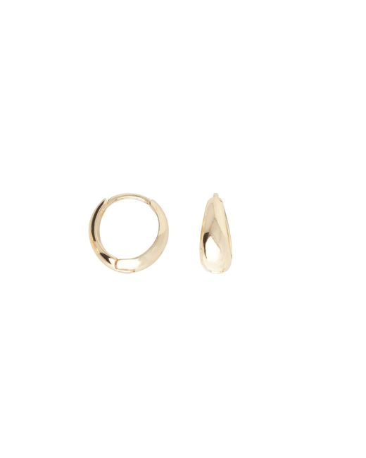 Becket + Quill Metallic Everyday Hoop Earrings