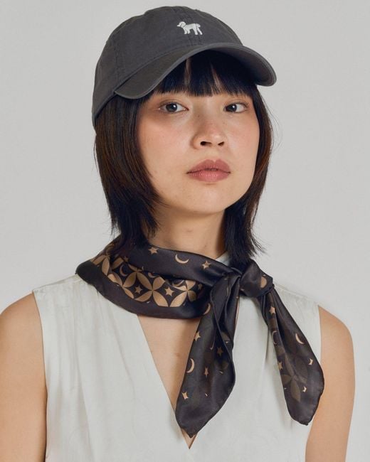 Lost Pattern Gray Pan Pan Baseball Cap