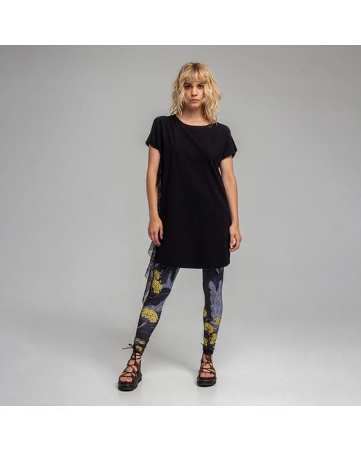 ARTISTA Blue Diana Printed Lycra Leggings