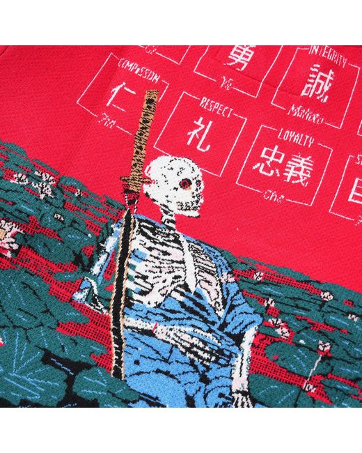 VERYRARE Red Skeleton Bushido for men