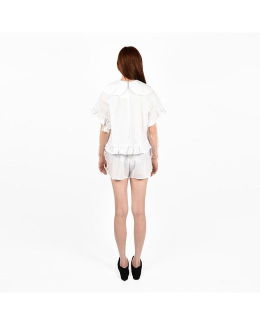Ioana Ciolacu White Peony Shorts