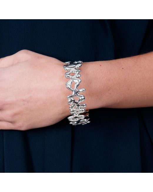 Lucy Quartermaine Metallic Continual Splash Bangle With Hinge