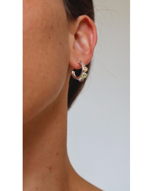 Gem Island Metallic Aura Earrings