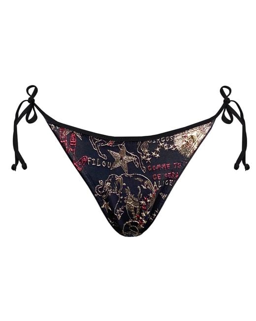 GeeGee Collection Blue Circus Bikini Bottoms