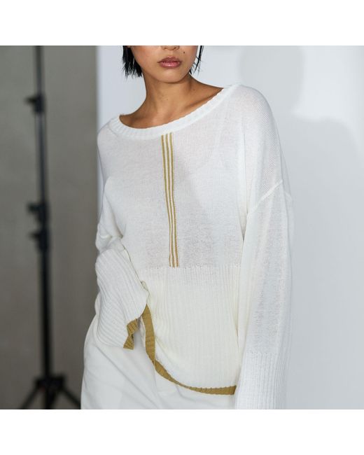 Dref White Obsessed Jumper