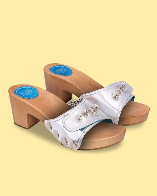 Nique Forde White Glazed Georgie Sandals