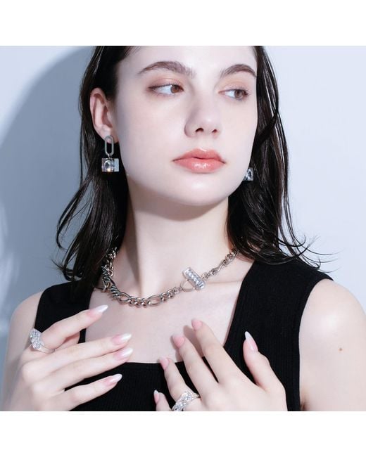 Iostudio Metallic Glam Chain Mantel Necklace