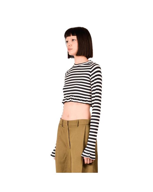 Ioana Ciolacu Black Clipper Crop Top