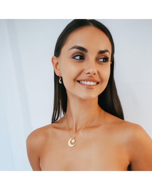 Luna Charles Metallic Cherish To The Moon & Back Necklace
