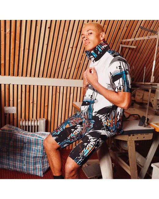 Burvain. Blue Neutrals Drift Set for men