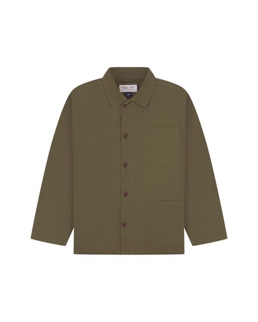 Uskees Green Overshirt for men
