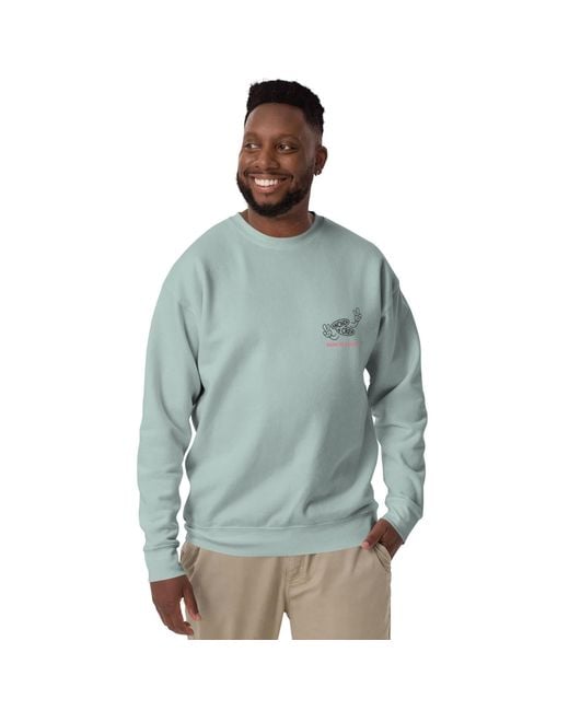 Anchor and Crew Gray Ice Ripe Avocado Dial-A-Local Organic Cotton Sweatshirt for men