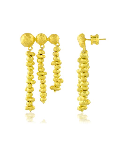 Arvino Yellow Molten Drop Earrings