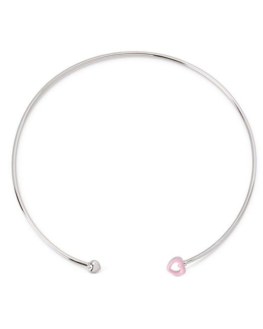 Dolcetto Designs Metallic Cometa Enamel Heart Choker