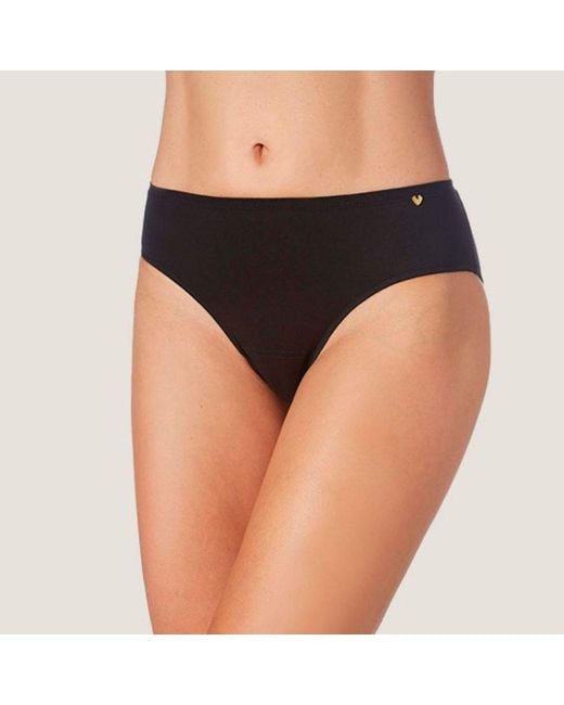 Zd - Zero Defects Black Mid-Rise Diana Briefs