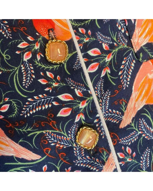 Lula-Ru Blue Ceri's Robin Print Pj Set