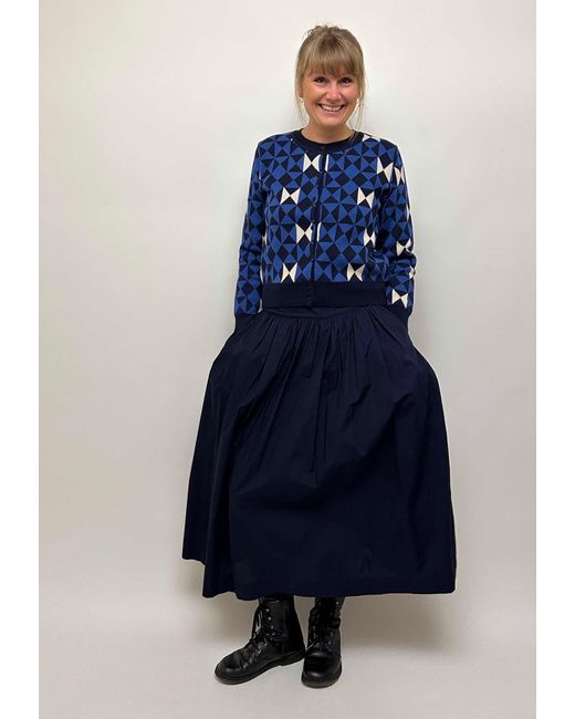 GROBUND Blue Lydia Cardigan