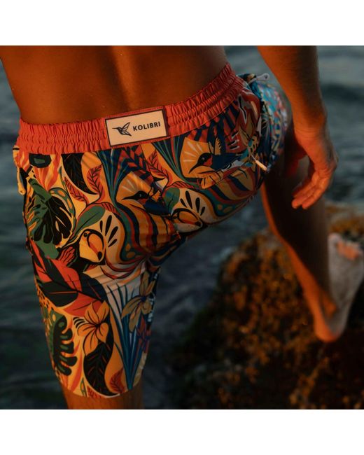 Live Kolibri Blue Board Shorts for men