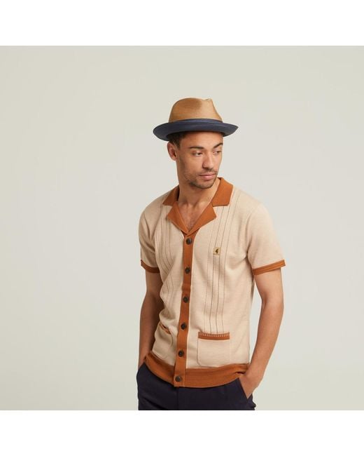 Dasmarca Hats Brown Dasmarca Florence Rust Summer Two Tone Crushable Hat for men