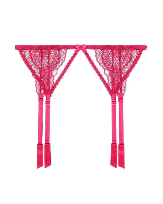 Journelle Pink Natalia Suspender Belt Wisteria