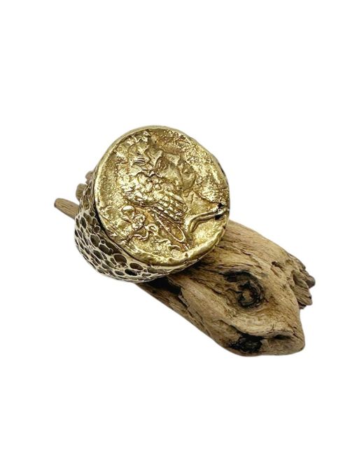Tg-Jewellery by Tamara Gervasio Metallic Chunky Roman Coin Ring