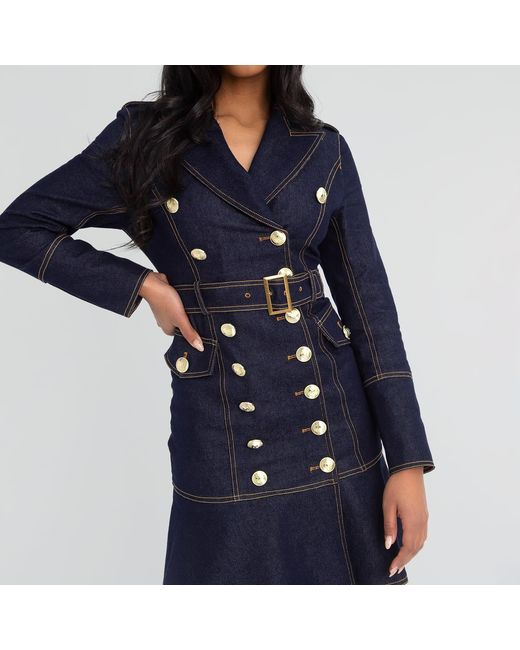 Maui X Lolita Blue Donna Denim Corset Dress