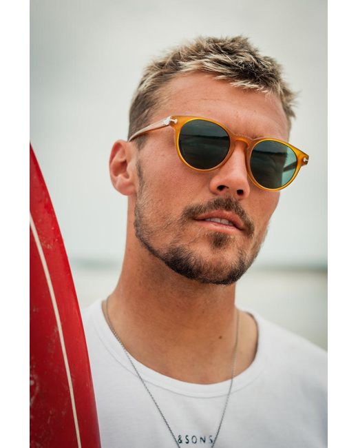 &SONS Trading Co Brown Sons Vincent Sunglasses Amber