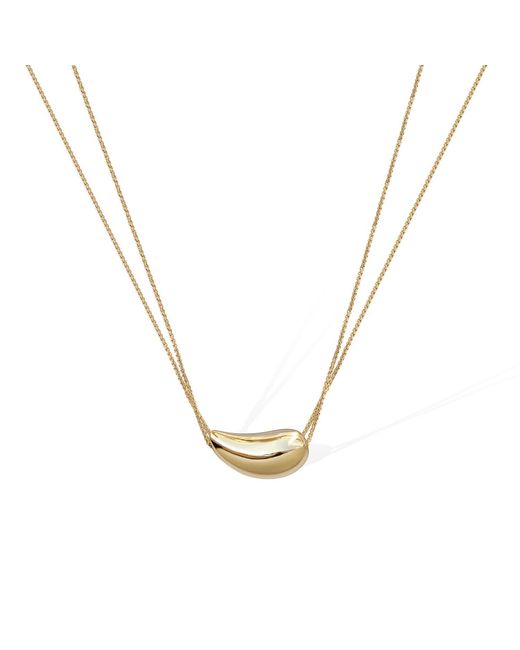 Retro Chic Metallic Drop Necklace