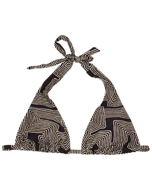 Lords of Harlech Black Raquel Inter Twine Bikini Top