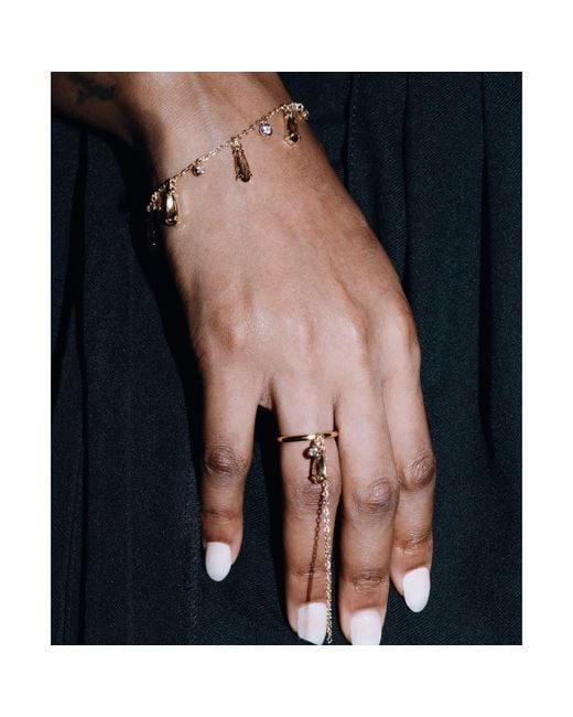 Studio Baloge Metallic Cascade Bracelet – Champagne