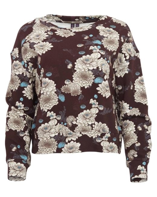 Lords of Harlech Black Clara Serious Floral Oversized Crewneck Sweatshirt