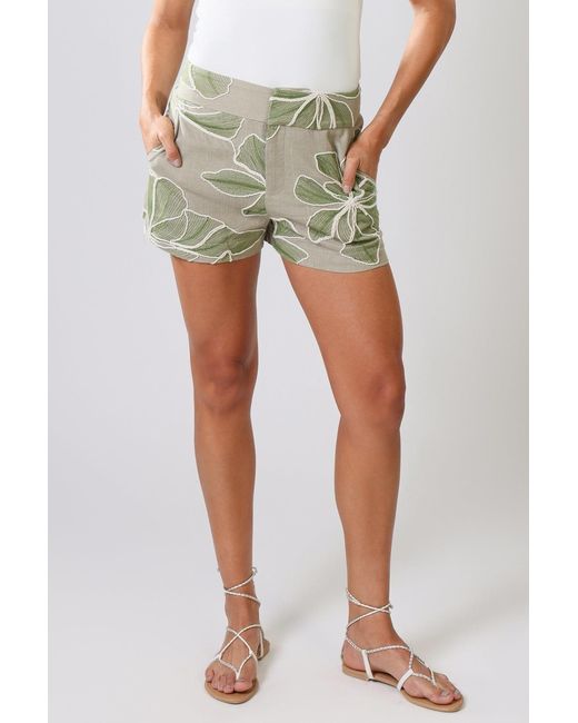 Traffic People Green Grace & Maude And Floral Grace Shorts