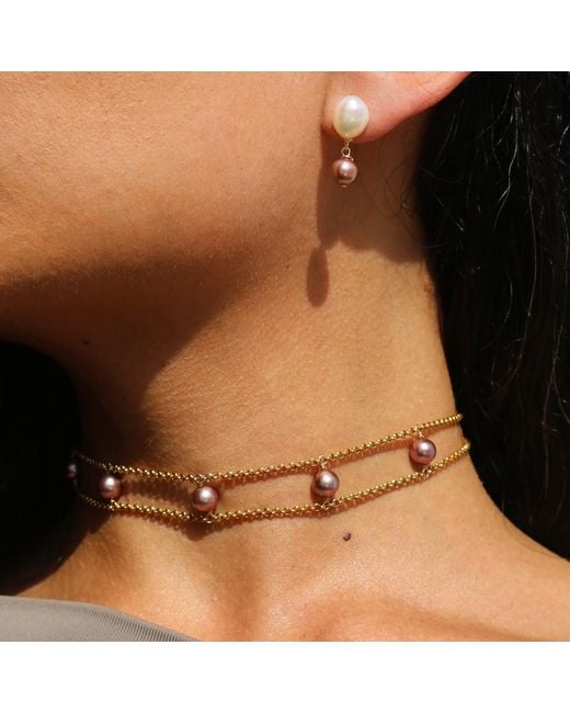 Marquise Swim Metallic Necklace
