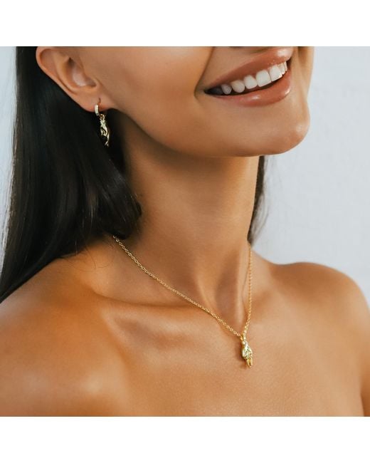 Luna Charles Metallic Billie Fingers Crossed Necklace