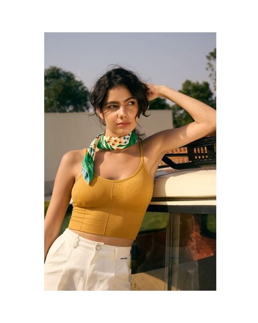 Jessie Zhao New York Green Double Sided Silk Scarf Of Garden