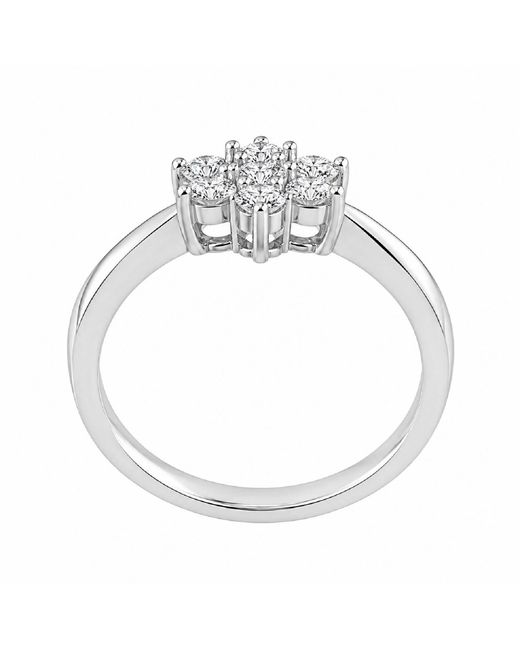 Artisan Metallic 18K With Diamond Flower Ring