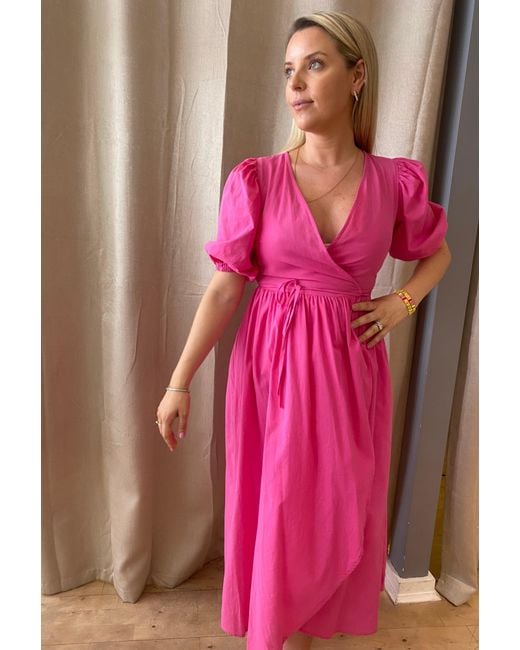 Lula-Ru Pink Belle Cotton Dress