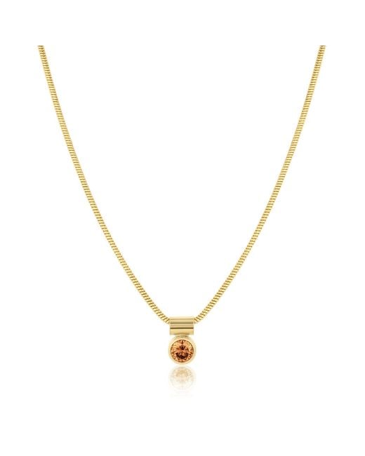 SET & STONES Metallic Ellie Birthstone Necklace- November