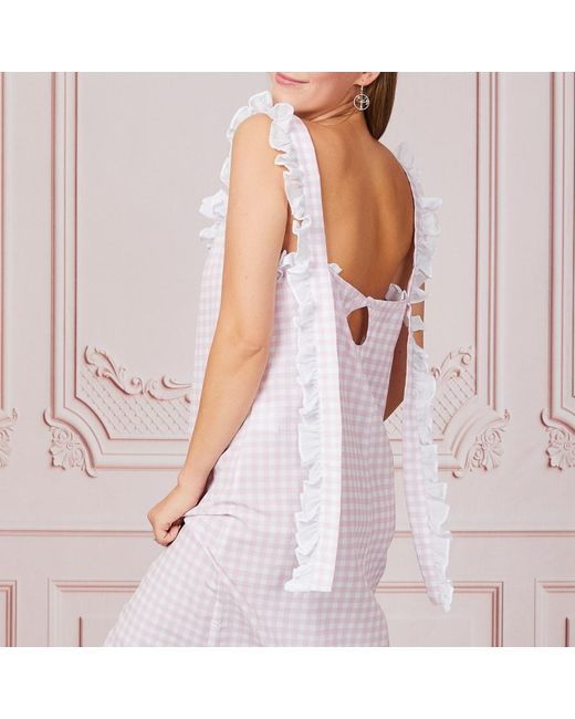 Love Letters X Pink Dolce Gingham Rosa Sleep Dress