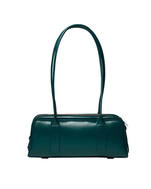 Svarian Green Paquin Shoulder Bag