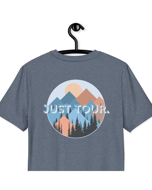 Anchor and Crew Blue Heather Just Tour. Seeker Organic Cotton T-Shirt for men