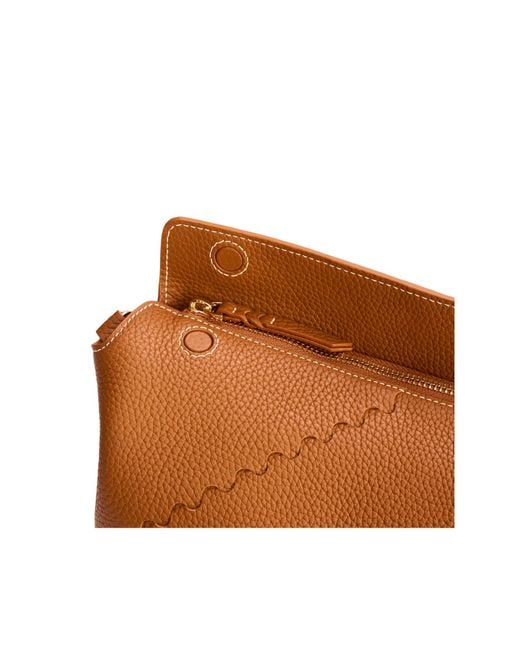 Orange Cube Brown Vina Shoulder Bag