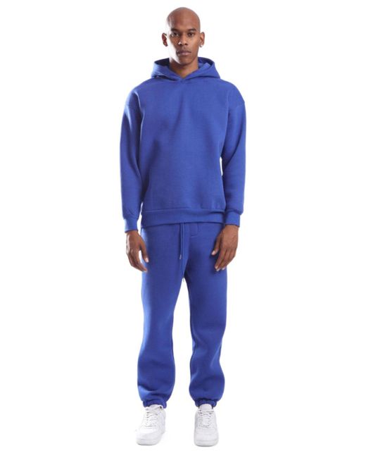 Snob Love Blue Hoodie & Jogger Pants Set for men