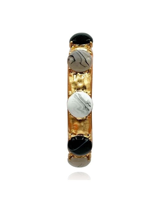 Michael Nash Jewelry Metallic Neutrals Blair Antique And Howlite Bracelet