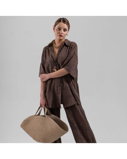 Thisisu Collection Brown Natura Ease Pant