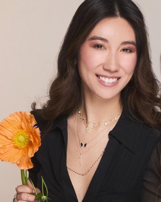 KAMARIA Metallic Mini Butterfly Necklace