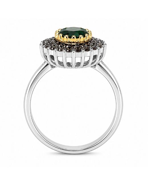 Artisan Green 18K Oval Diamond Halo Ring