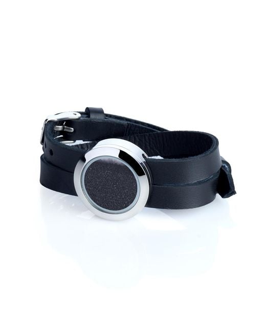 My Little Nature Blue Handmade Designer Leather Bracelet With Natural Volcanic Lava Sand – Unique Jewelry for men